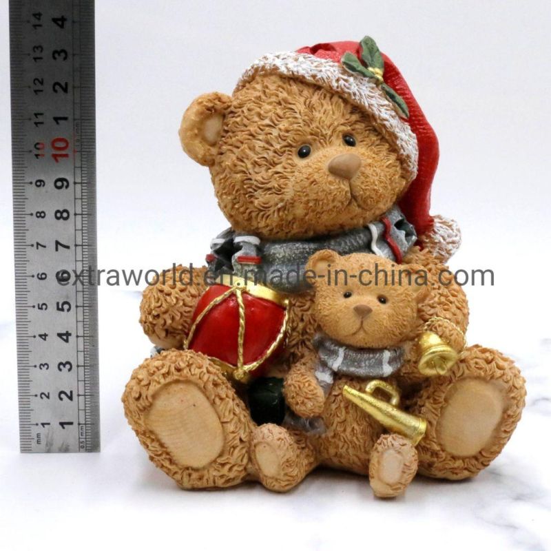 LED Christmas Resin Teddy Bear Indoor Outdoor Decoration