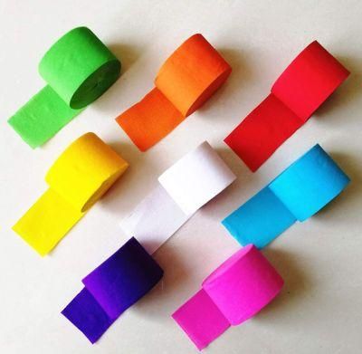 Factory Sales Party Wedding Decorations Colorful Crepe Paper Streamers