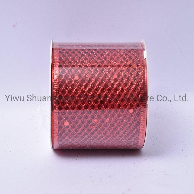 Christmas Ribbon Decor for Holiday Wedding Party Decoration Supplies Hook Ornament Craft Gifts