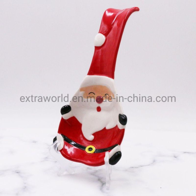 Own Design Christmas Gifts Crafts Santa Ceramic Spoon