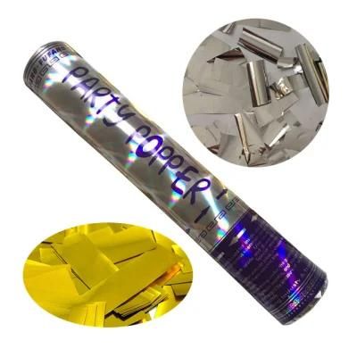 Silver Gold Metallic Slip Wedding Confetti Poppers Showsea Hot Sale Party Favor Party Confetti Poppers