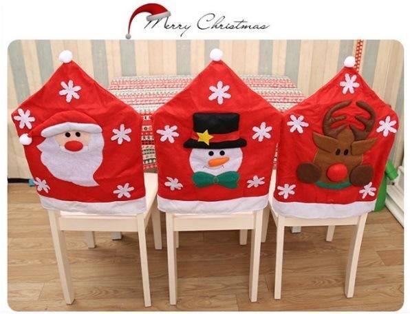 Merry Christmas Indoor Decoration Home Decoration Lovely Reusable Chair Set