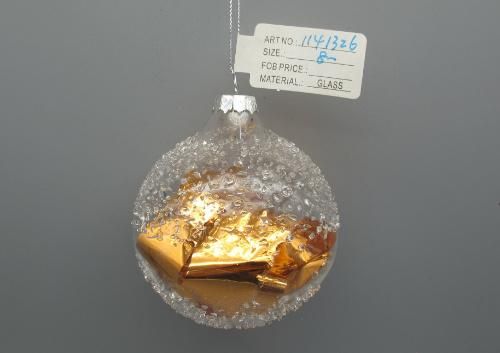 2022 Clear Christmas Glass Ornament for Holiday Decoration