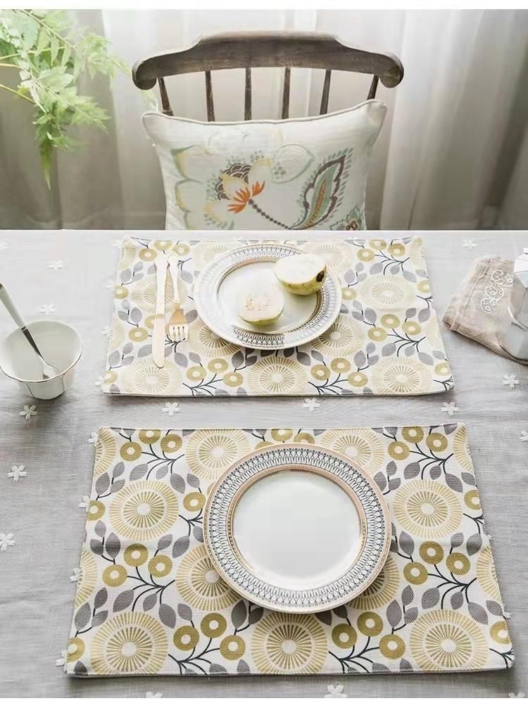 Kitchen Fabric Home Textile Tablecloth Decorative Crafts Table Mat Placemat