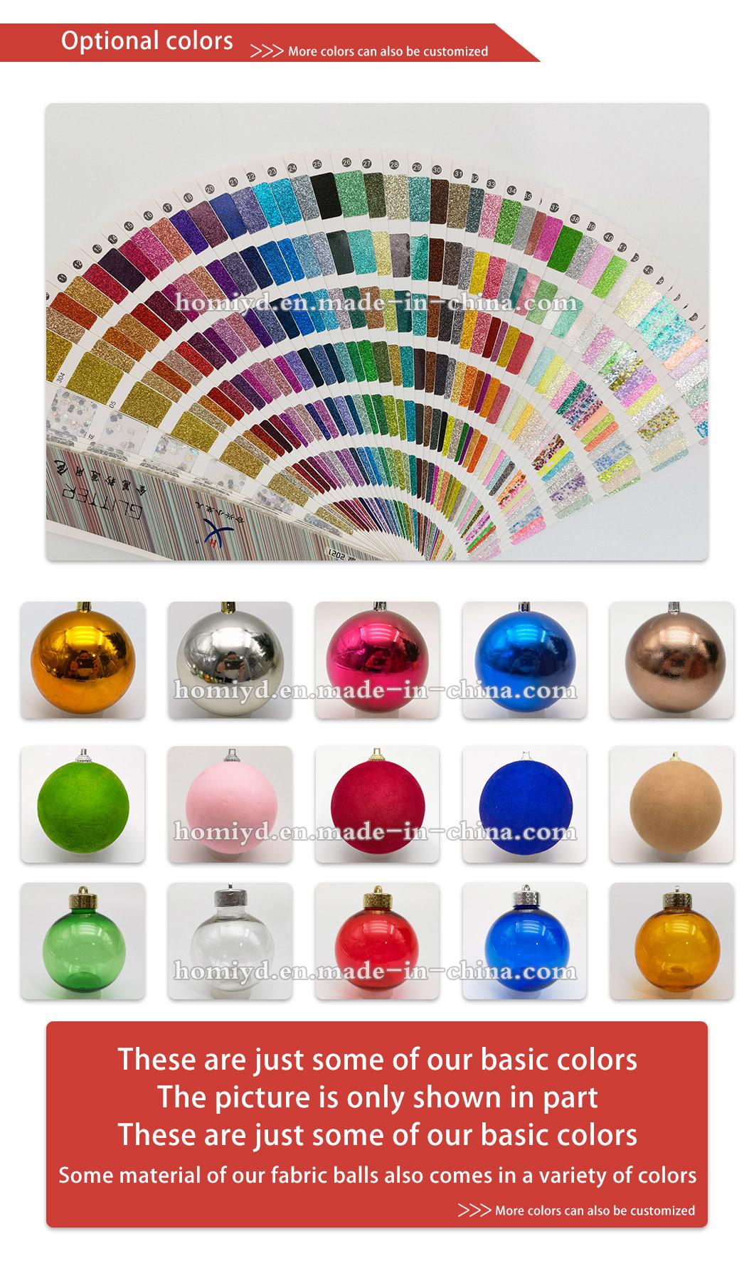 2022 Christmas Polyfoam Balls 25mm to 600mm Cloth Balls Christmas Decorations