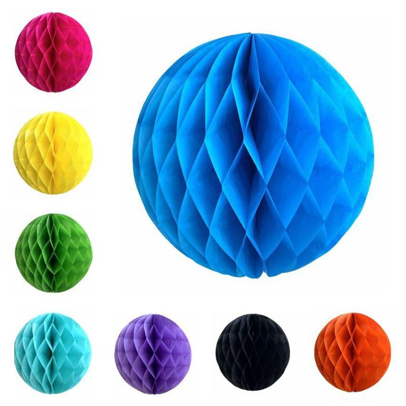 15 Pieces 7.62cm 15.24cm 20.32cm Paper Honeycomb Ball Party Ball Paper Ball Partner Design Art Craft Hanging Ball Ball Party Wedding Birthday Nursery Decoration