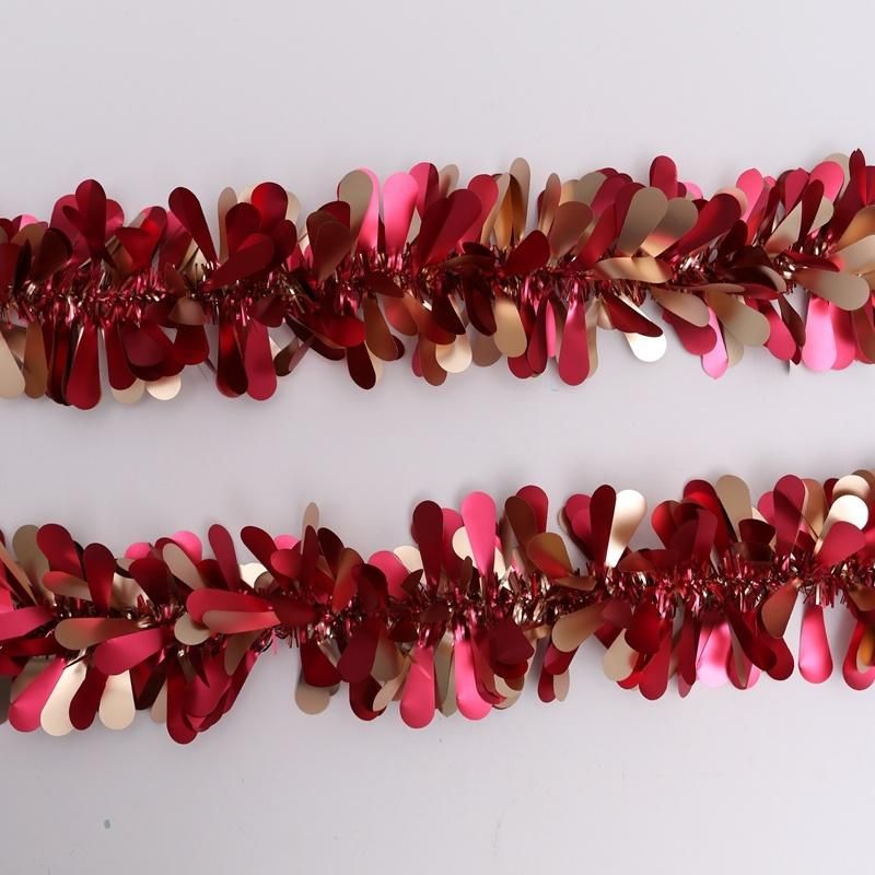 Best Christmas Tree Companion 2m High Quality Rose Color Pet Tinsel