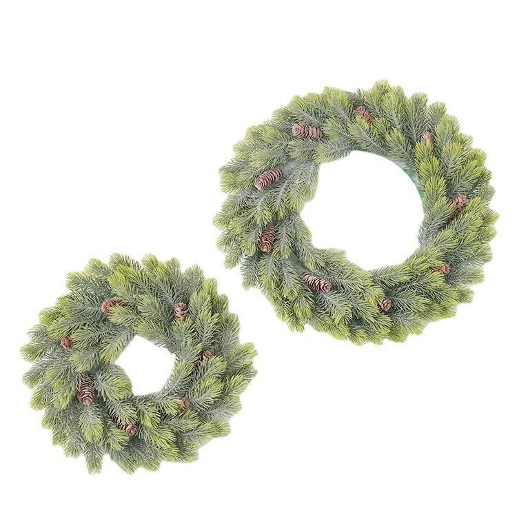 Felt Ball Xmas Vines Event Centerpieces Pine Artificial Faux Magnolia Leaf Colors Wool Tree Swirl for Hot Christmas Garland