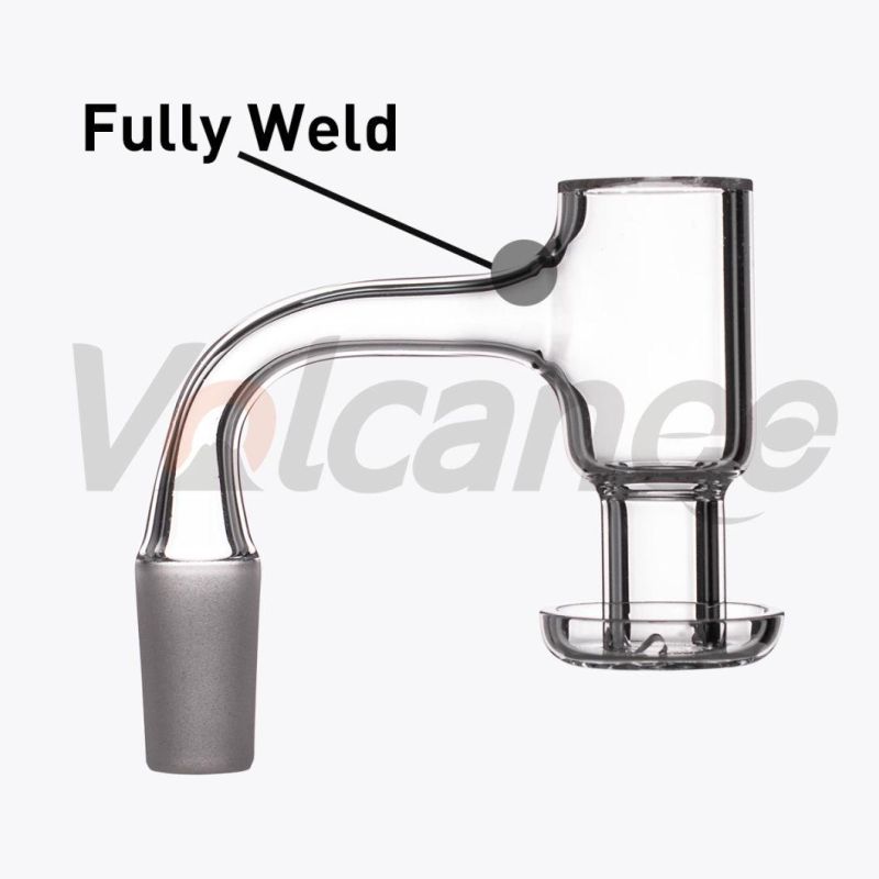 Volcanee New Fully Welded Terp Slerps 20mm Quartz Banger Beveled Edge Top Nail