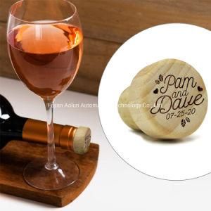 New Design Wooden Wedding Favor Gift Wine Stopper with Engraved Logo