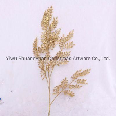 Glitter Powder Decorative High Quality Handmade Christmas Tree Leaves