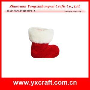 Christmas Decoration (ZY11S257-1) Festival Gift Boot Christmas Hanging
