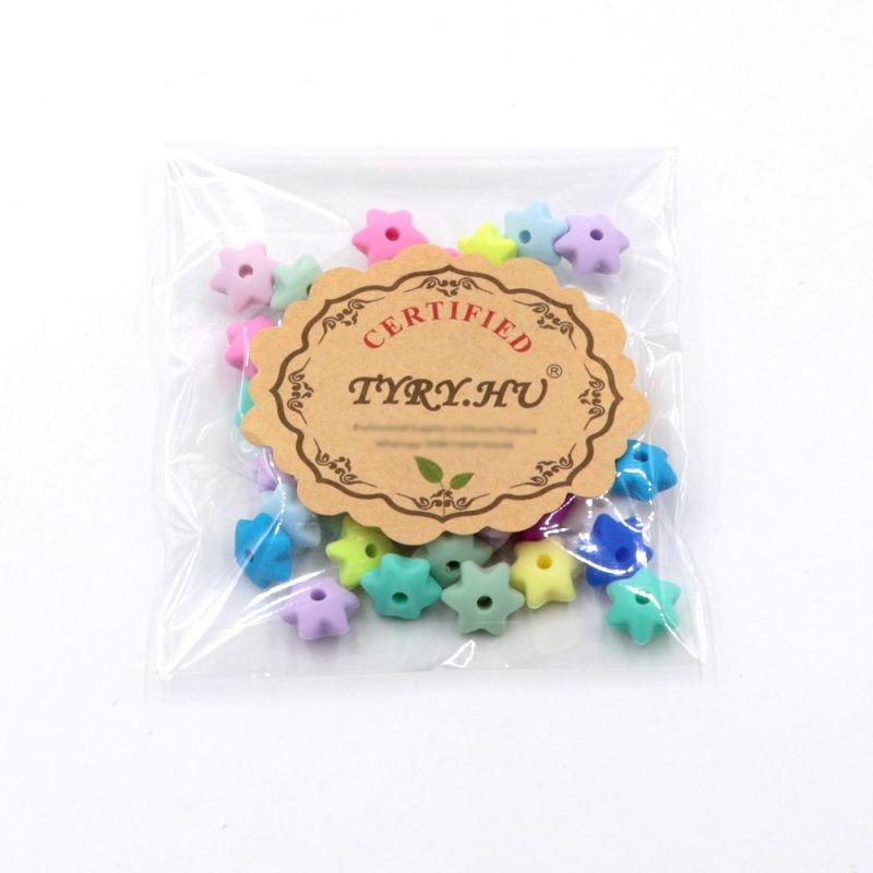 Spring Color Star Silicone Loose Beads for Jewelry Making DIY Wholesale
