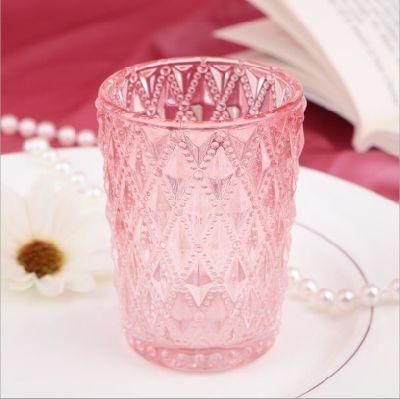 Factory Clear Glass Empty Unique Luxury Home Decor Candle Jars Containers