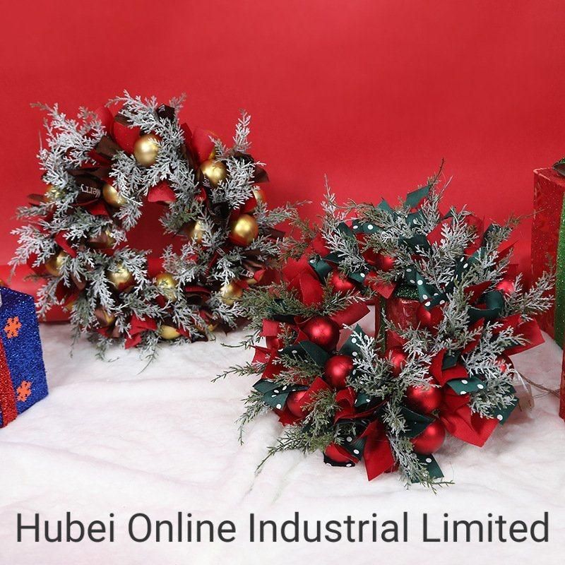 40cm China Hot Sale Colorful Holiday Decoration Artificial Christmas Wreath