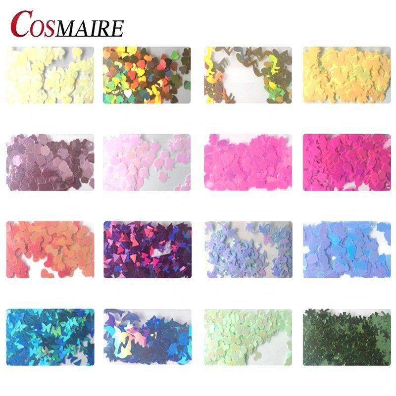 Wholesale Polyester Glitter Powder Special Shape Chunky Glitter