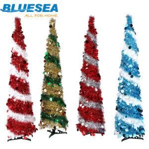 150cm Foldable Colorful Pet Spiral Christmas Tree for Easy Assembly and Storage