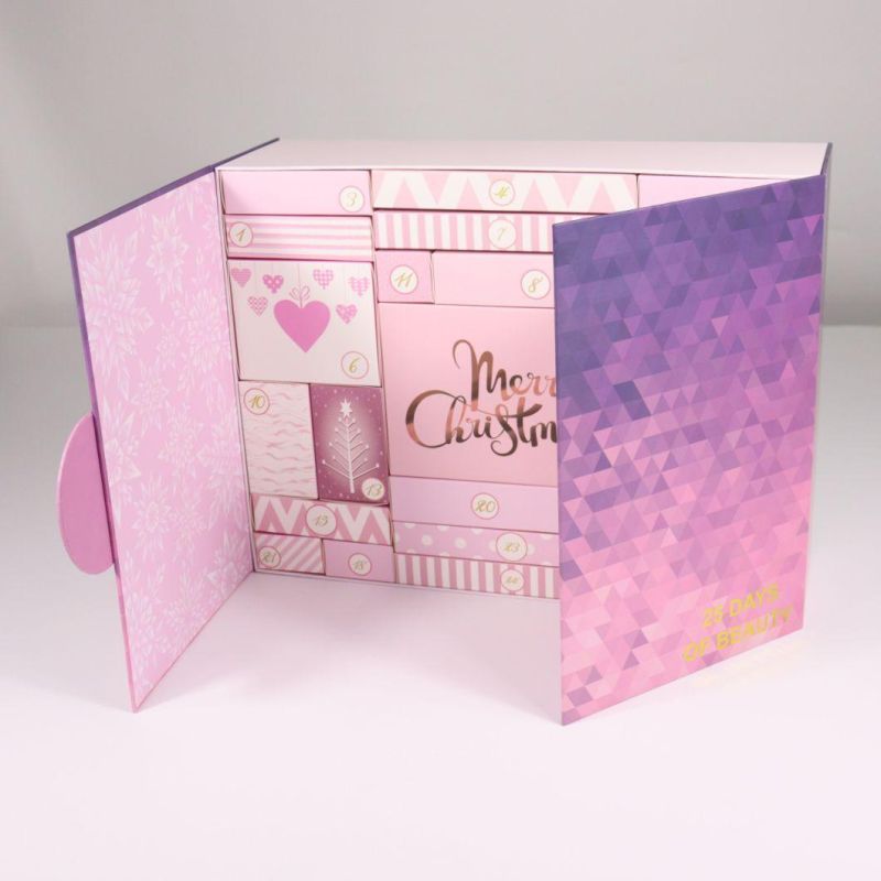 China Custom Printed Luxury Gift Box Christmas Advent Calendar