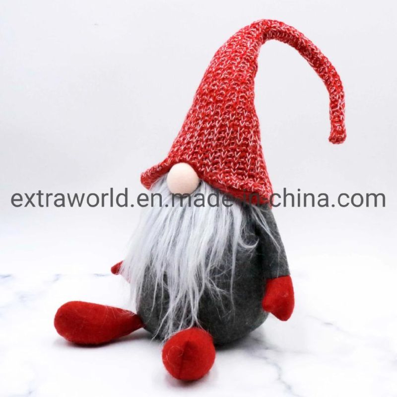 Plush Handmade Holiday Christmas Elf Goblin Perfect Home Decoration Ornaments