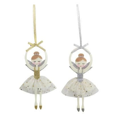 Factory Wholesale Felt Gold Silver Hanging Tree Decoration Ornaments Christmas Angel
