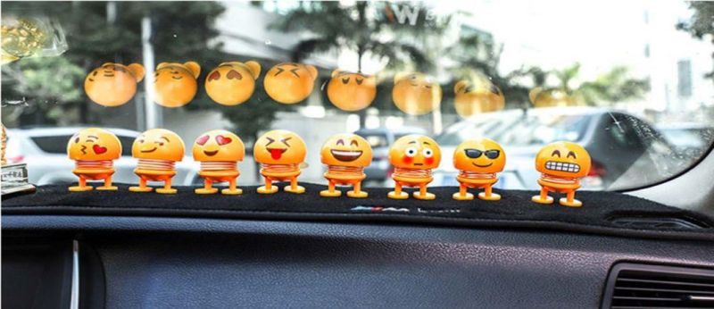 Smiling Face Spring, Bouncing Doll, Car Smiley Doll, Desktop Dolls