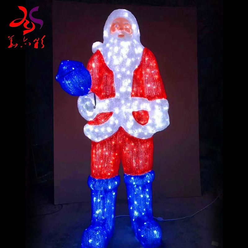 3D LED Santa Claus Christmas Motif Lights