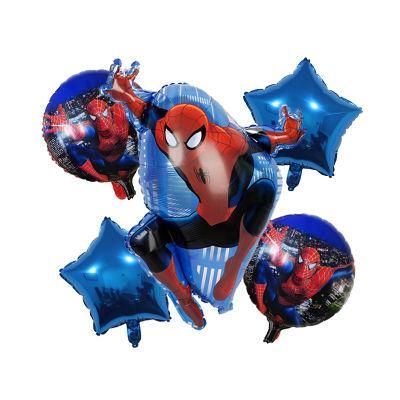 Cartoon Character Spider Hero Foil Balloons Children Birthday Party Supplies Super Balloon Toys
