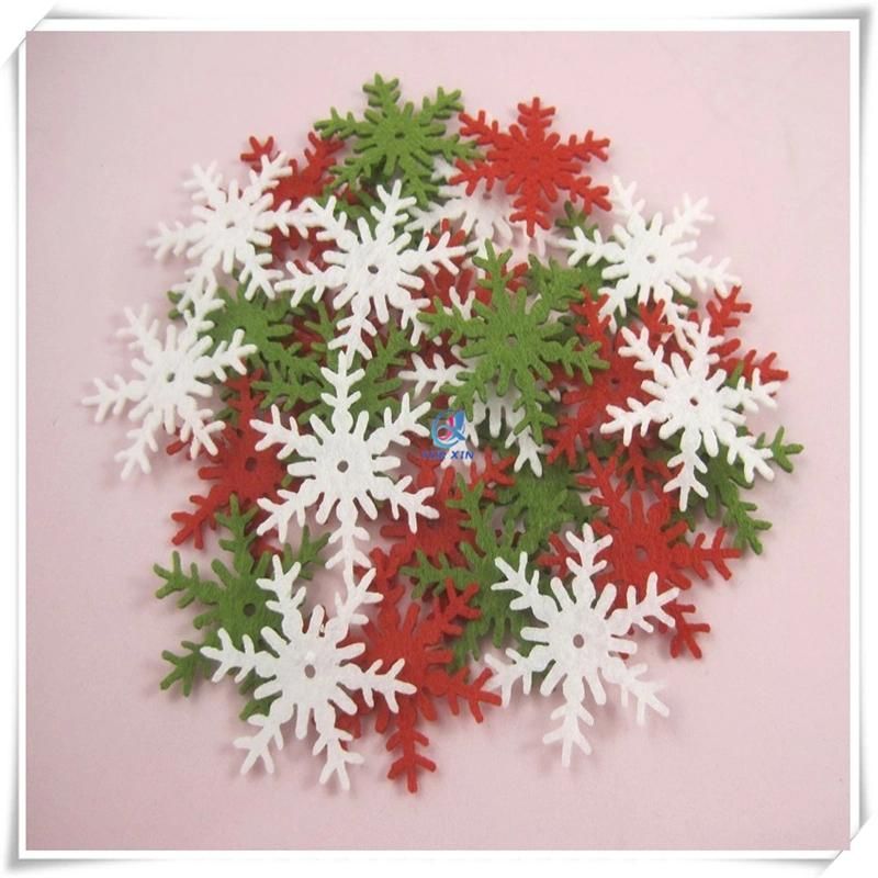 Felt Colored Snowflakes for Christmas Winter Party Decoration