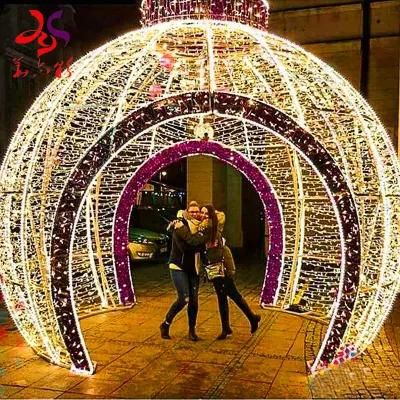 Arch Ball Outdoor Customized Waterproof Holiday Decorative 3 D Motif LED Light