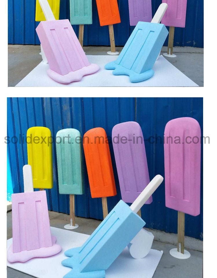 Summer Melting Ice Cream Popsicle Shop Window Display Decoration Props