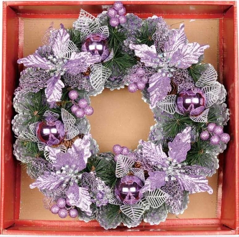 2020 Bulk Christmas Wreaths for Front Door Decorative Wreath