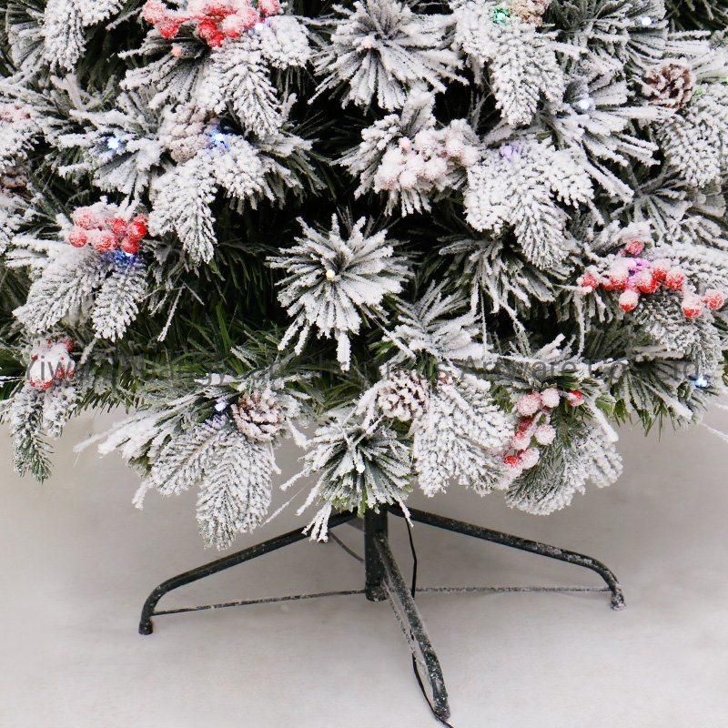 New Design High Quality 60cm Christmas Fiber Tree for Holiday Wedding Party Decoration Supplies Hook Ornament Craft Gifts