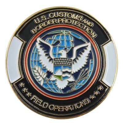 China Wholesale Cheap Custom Metal Soft Enamel Eagle Army Challenge Coins