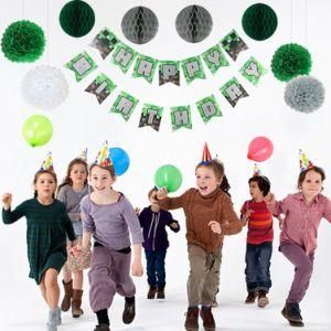 Umiss Gentman Birthday Party Decor Set with Happy Birthday Banner Honeycomb Balls