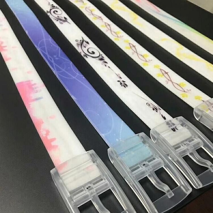 Custom Fashionable Adjustable USB Rechargeable LED Silicone Waist Belt