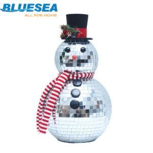 Christmas Decorations Creative Mirror Ball Snowman Doll