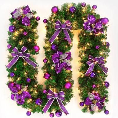 2.7m PVC LED Light Christmas Decorations Garland Outdoor Party Decorations