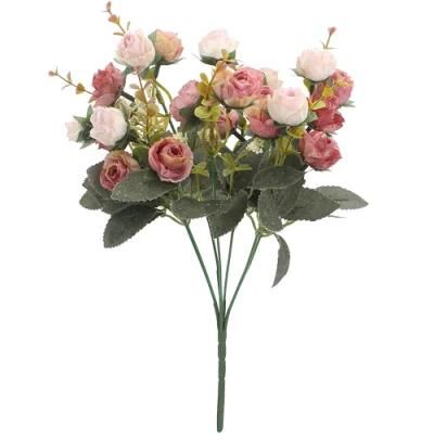Artificial Flowers Rose Silk Bouquet Arrangements Wedding Decoration Table Centerpieces