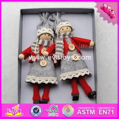 2017 New Products Baby Cartoon Characters Wooden Girl Doll W02A227