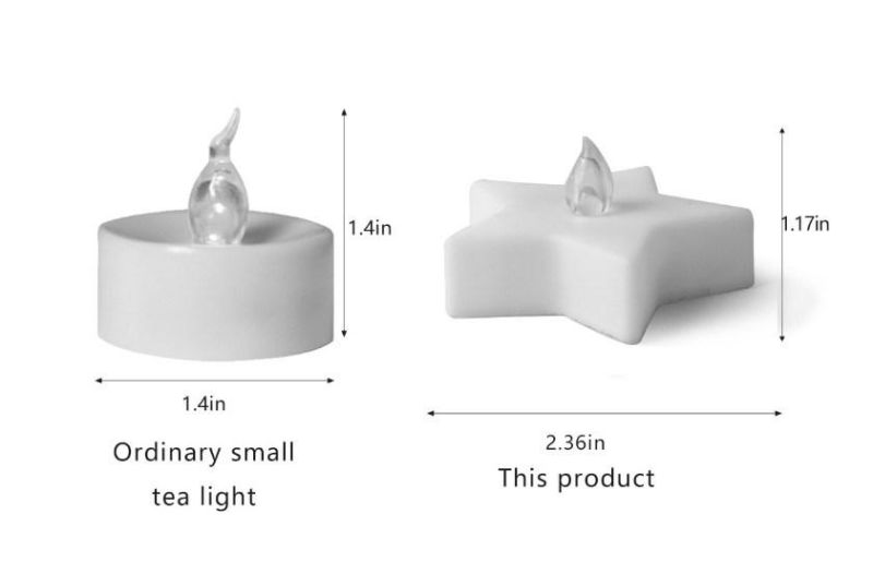 LED Candle Yellow Flickering Flameless Tea Lights