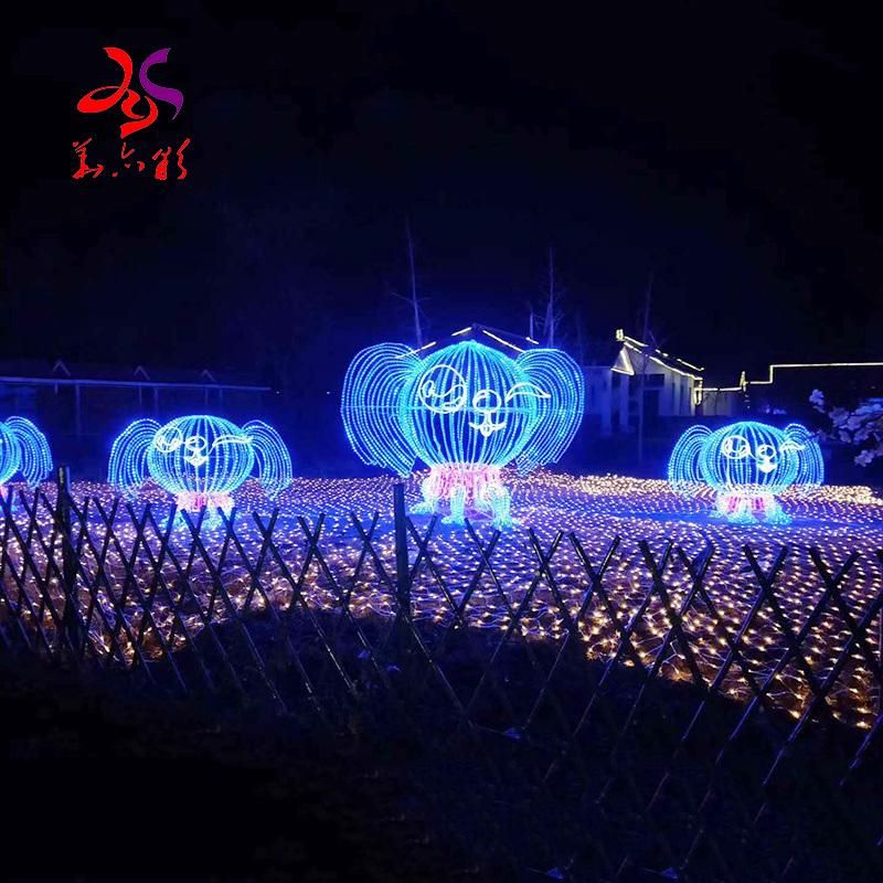 Outdoor 3D Structure LED Lamp Christmas Lights Decoration