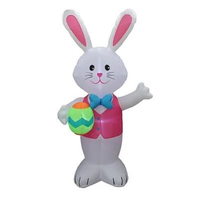 Easter Bunny Easter Inflatable Bunny with LED Light for Sale