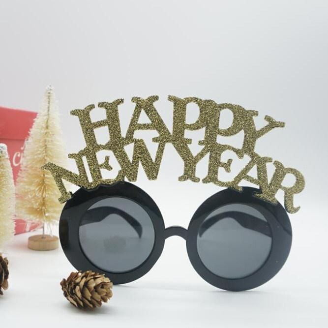Party Wacky Modeling Glasses Electroplated Spring Onion Powder New Year Holiday Gift Party Supply Glasses