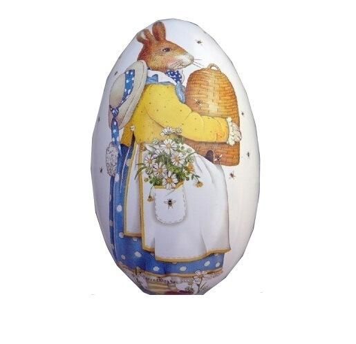 Mini Tin Box Easter Egg Shaped Mixed Pattern Wedding Favor Candy Box