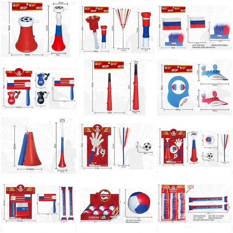 Wholesale World Cup Soccer Fans Clothes Shape Plastic Hand Clapper