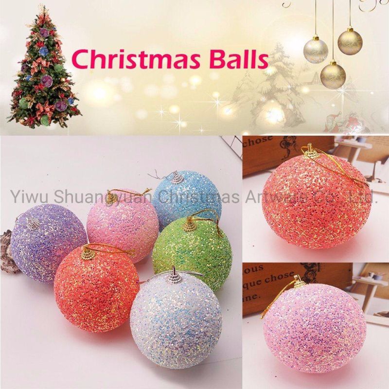 Hot Sale 2020 New Arrival Decorative Foam Hanging Ornaments for Christmas Tree Ornaments Christmas Balls