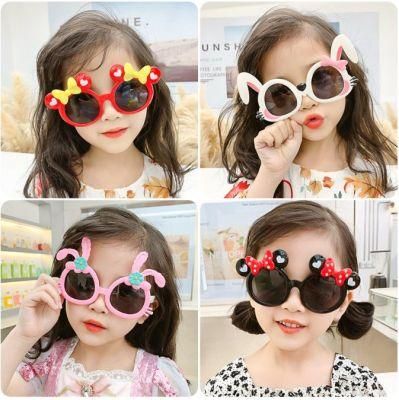 Children&prime; S Sunglasses Fashion Cartoon Dress up Glasses Cute Boys and Girls Anti-UV Eye Protection Baby Sunglasses