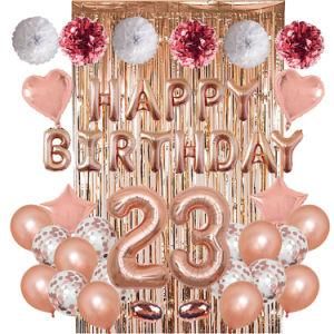 POM POM Birthday Letter Aluminum Film Balloon Set Theme Party Decorations