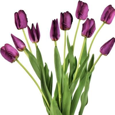 Tulip Artificial Flowers Wedding Decoration Artificial Bride Bouquet Real Touch Flower Homes Garden Decoration