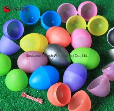 Solid Colorful Plastic Easter Eggs Capsules for Easter Gifts &amp; Crafts